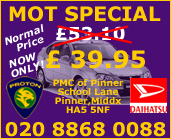 PMC of Pinner MOT offer
